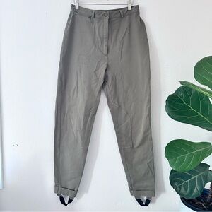 LAUREN RALPH LAUREN VTG Equestrian Stirrup Riding Pants Gray Green Size 12